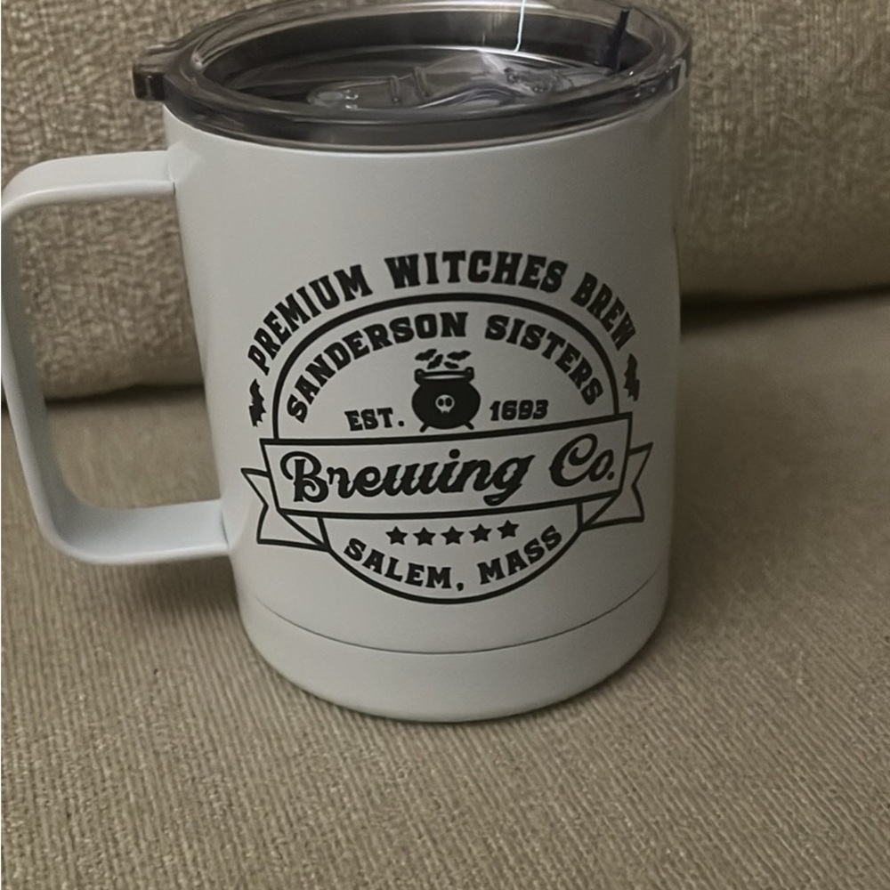 Hocus Pocus White Travel Mug